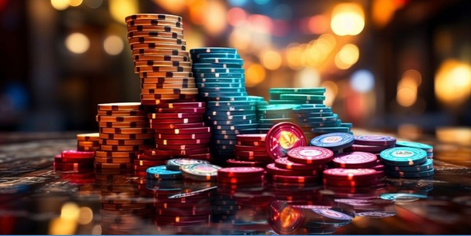 Trước khi đếm hãy nhóm poker chips theo giá trị